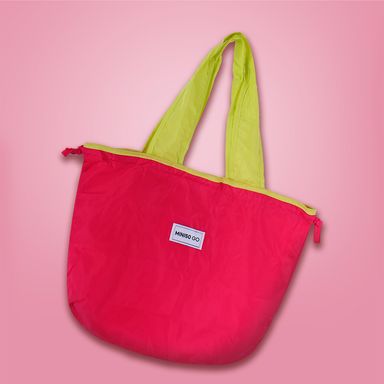 Organizador para viaje bolso de compras plegable de moda rosa -  Miniso