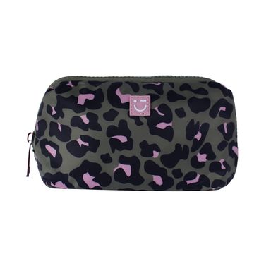 Cosmetiquera miniso colección animal print verde y rosa -  Miniso