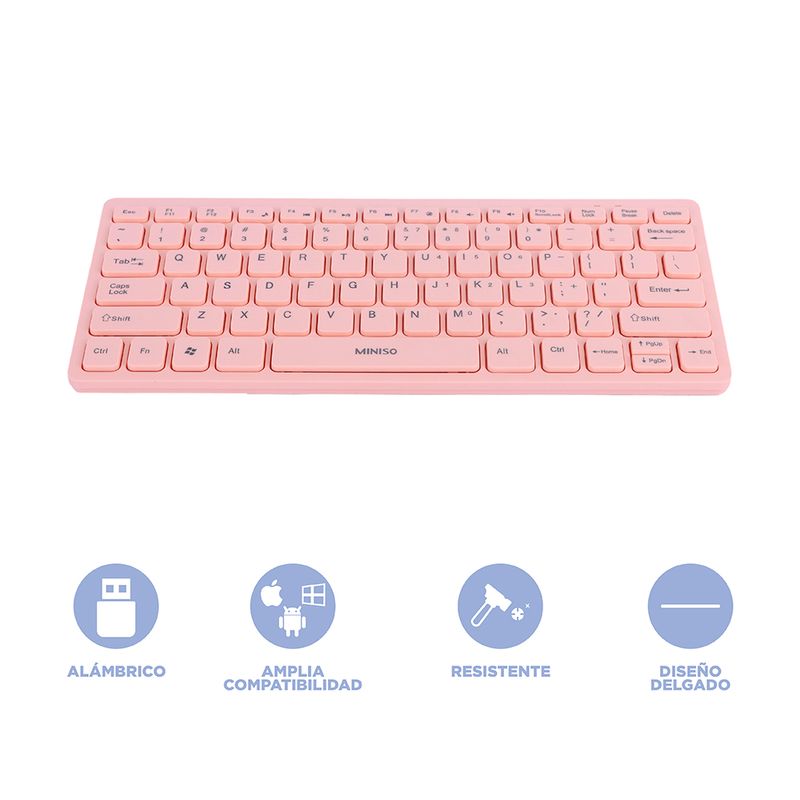 Mini-teclado-con-cable-port-til-modelo-mk82-rosa-miniso-Miniso-4-12649