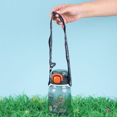 Tomatodo de plástico jurassic world kids tritan con correa para el hombro 600 ml azul oscuro -  Jurassic World
