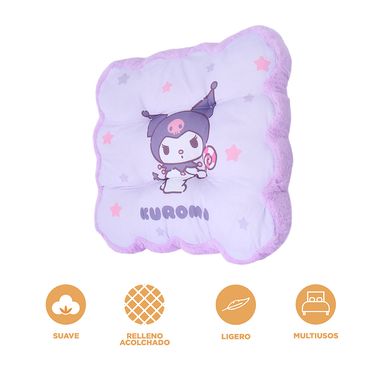Almohada de personajes de sanrio con estampado kuromi morado -  Sanrio