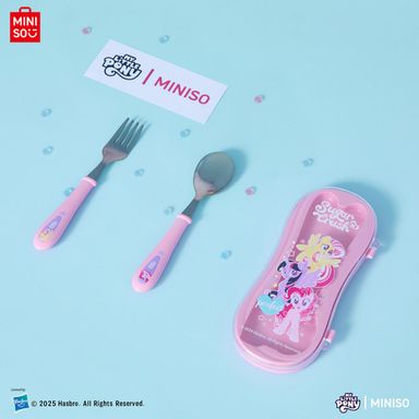 Cubiertos tenedor y cuchara de la colección sugar crush de my little pony con estuche -  My Little Pony