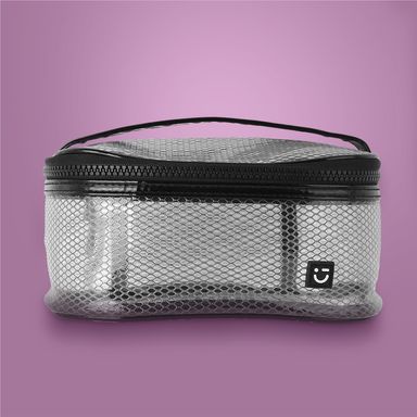 Cosmetiquera tipo neceser miniso red plastificada negro -  Miniso