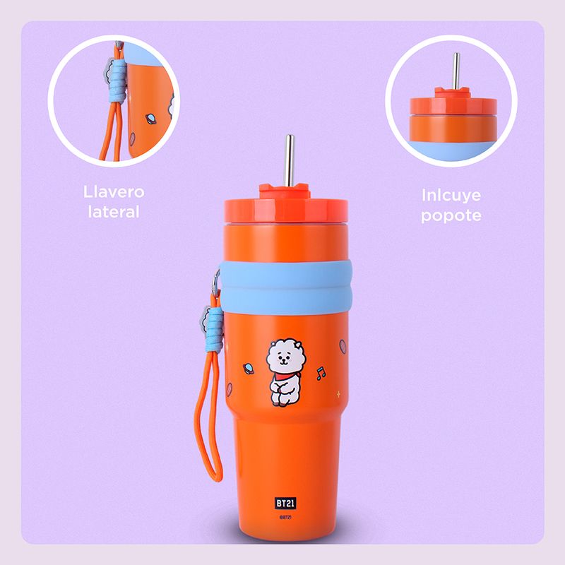Tomatodo-de-acero-de-doble-pared-colecci-n-bt21-con-funda-y-pajita-900ml-rj-BT21-5-26318