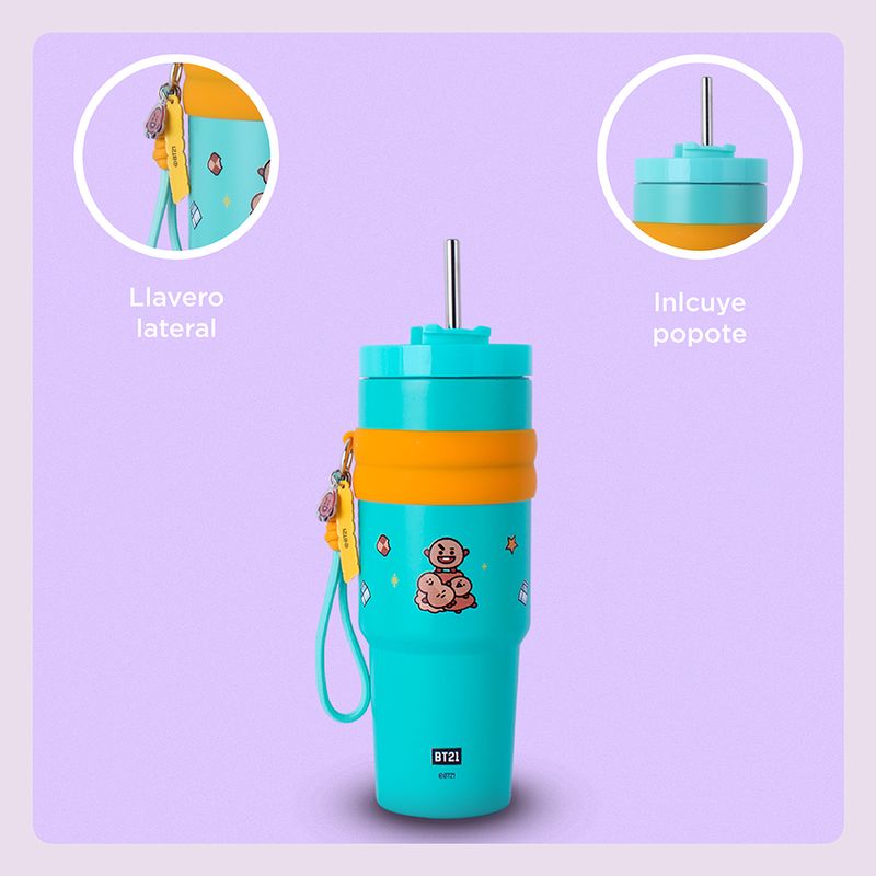 Tomatodo-colecci-n-bt21-de-doble-pared-con-funda-y-sorbete-900-ml-shooky-aqua-BT21-5-26320