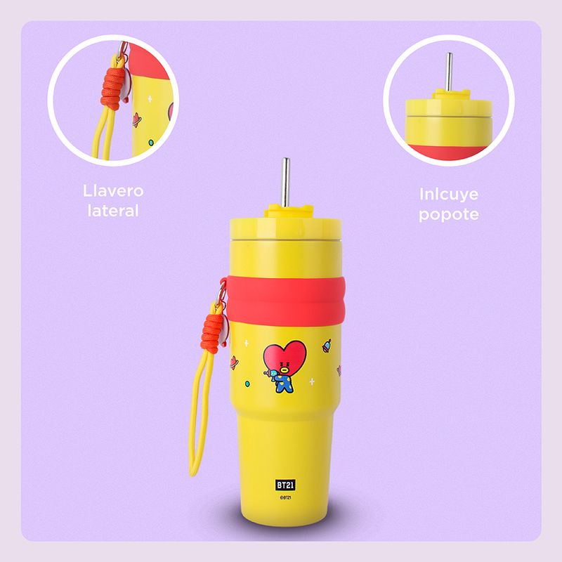Tomatodo-colecci-n-bt21-de-doble-pared-con-funda-y-sorbete-900-ml-tata-amarillo-BT21-5-26322