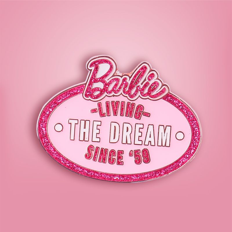 Post-it-brillante-insignia-de-metal-con-purpurina-d-serie-barbie-Barbie-2-26700