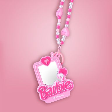Llavero con espejo y charm colgante barbie -  Barbie