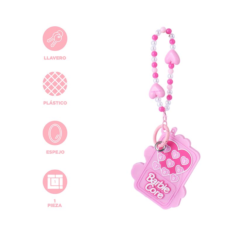 Llavero-con-espejo-y-charm-colgante-barbie-Barbie-3-26822