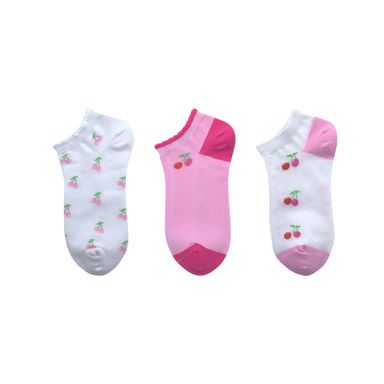 Medias para mujer miniso serie cherry valentine 3 pares -  Miniso