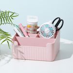 Organizador-de-almacenamiento-para-escritorio-con-secciones-divididas-rosa-18-5-16-10cm-Miniso-2-10450