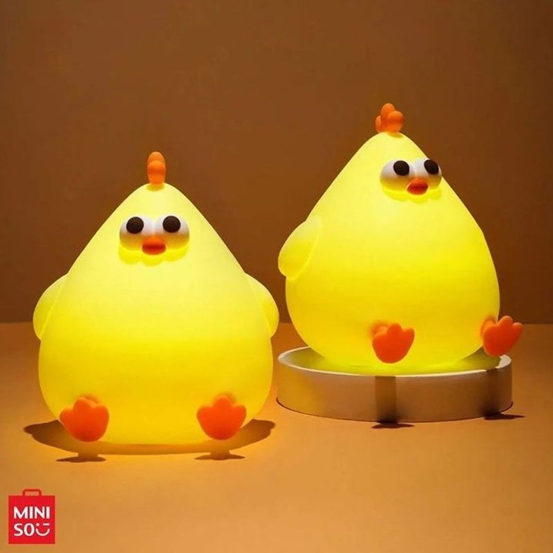 L-mpara-de-noche-led-de-silicona-pollo-aplastable-miniso-Miniso-3-17587