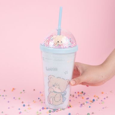 Tomatodo de plástico colección mikko de doble pared con sorbete 480 ml latte -  Mikko