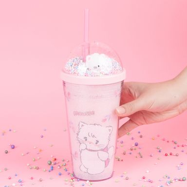 Tomatodo de plástico colección mikko de doble pared con sorbete 480 ml mousse -  Mikko