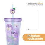 Tomatodo-de-pl-stico-para-jugo-420-ml-kuromi-serie-sanrio-Sanrio-6-26397