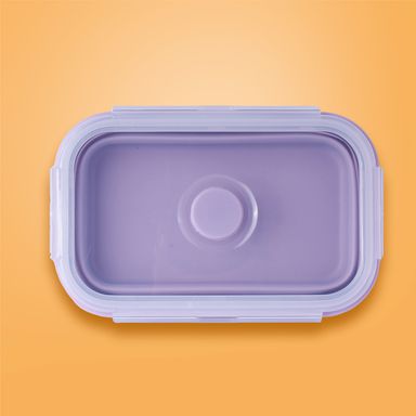 Taper para alimentos plegable de silicona de color solido 550 ml purpura -  Miniso
