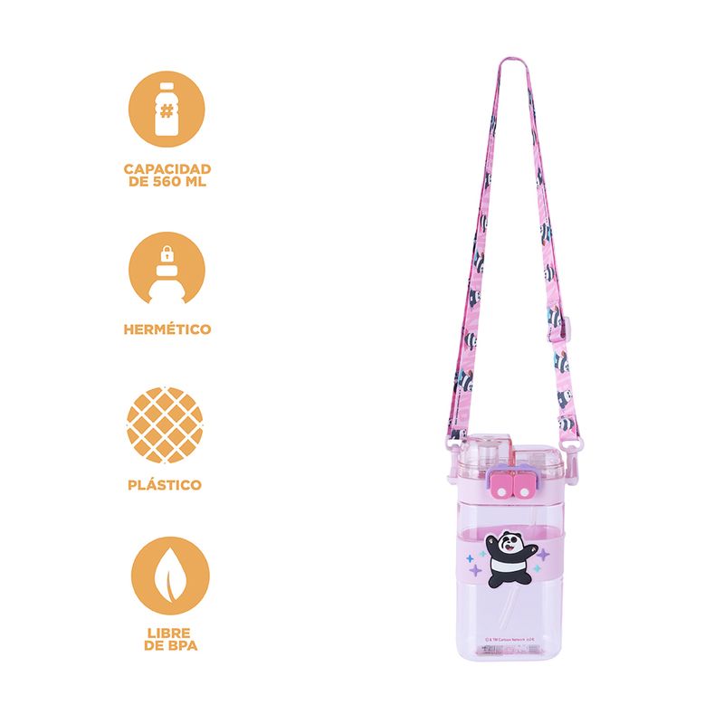 Botella-de-pl-stico-con-correa-para-el-hombro-560-ml-panda-serie-wbb-color-rosa-We-Bare-Bears-4-26454