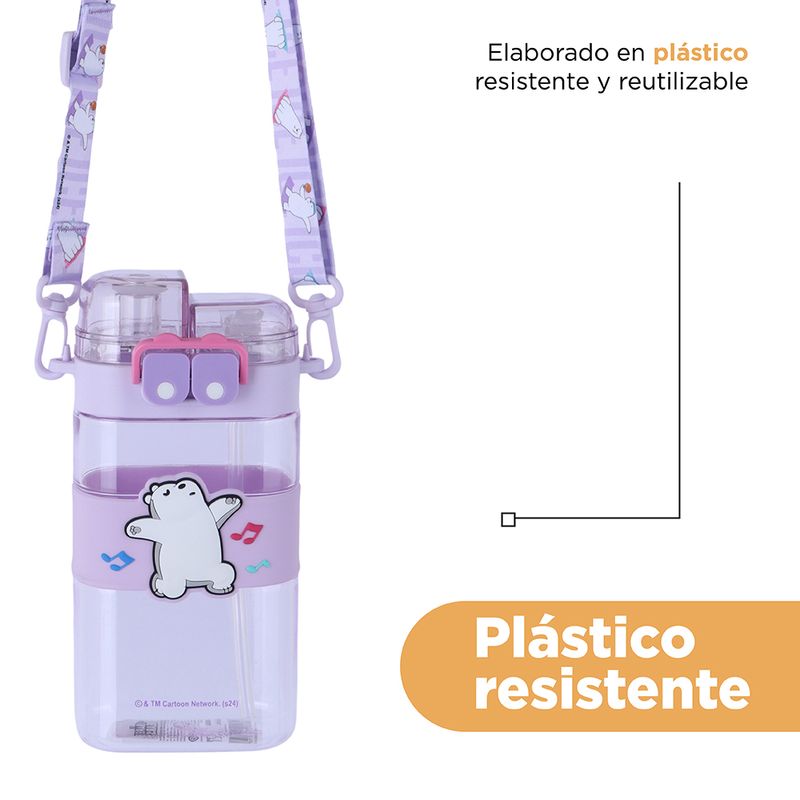 Botella-de-pl-stico-con-correa-para-el-hombro-560-ml-polar-serie-wbb-color-morado-We-Bare-Bears-7-26455