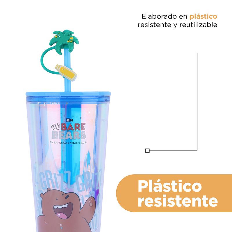 Tomatodo-de-pl-stico-de-doble-pared-con-sorbete-800ml-grizz-serie-wbb-We-Bare-Bears-7-26457