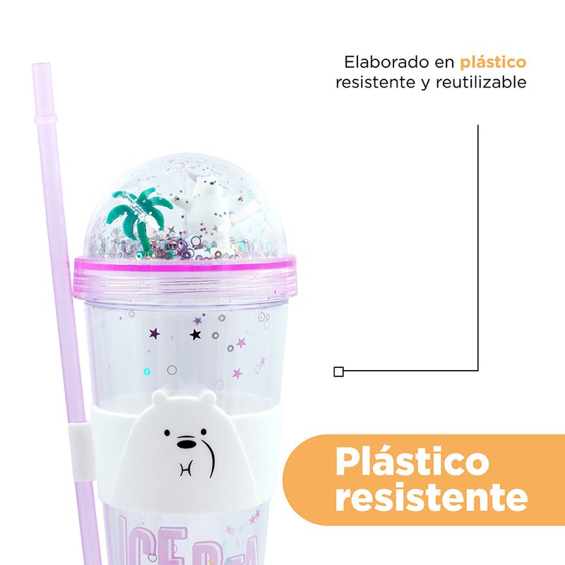 Tomatodo-de-pl-stico-con-diamantina-sorbete-y-funda-420-ml-polar-serie-wbb-color-morado-We-Bare-Bears-7-26463