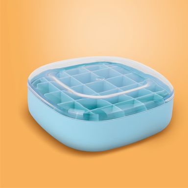 Organizador de plástico para joyas a prueba de polvo azul serie miniso -  Miniso