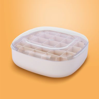 Organizador de plástico para joyas a prueba de polvo blanco serie miniso -  Miniso