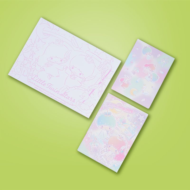 Libro-para-colorear-set-little-twin-stars-serie-sanrio-Sanrio-2-26606