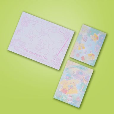 Libro para colorear set pompompurin serie sanrio -  Sanrio