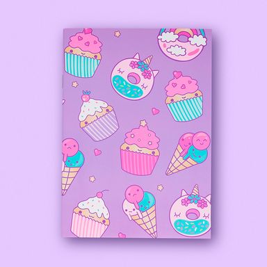 Libro para colorear set morado serie unicorn -  Miniso