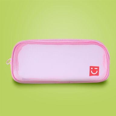 Cartuchera de malla rosa claro serie barbie pink -  Miniso