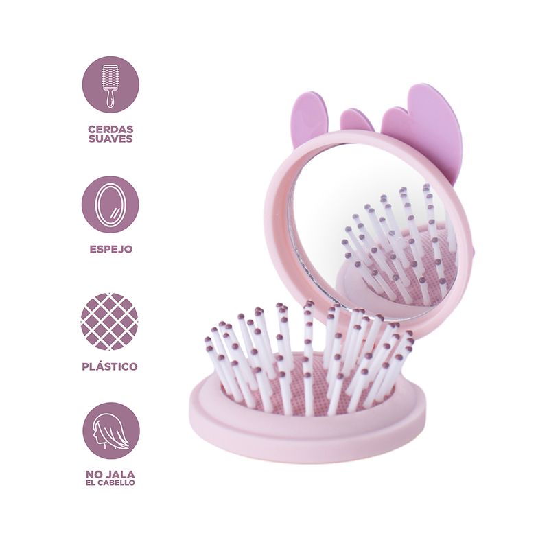 Cepillo-de-pelo-plegable-con-espejo-serie-disney-pink-Disney-3-26796