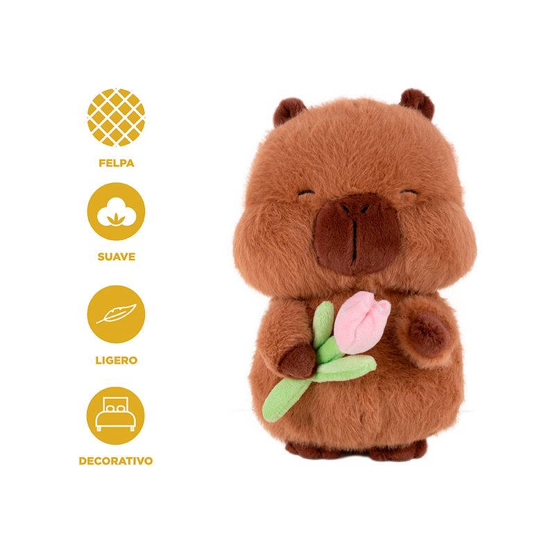 Peluche-con-flores-en-la-mano-serie-kapibala-Miniso-4-26835