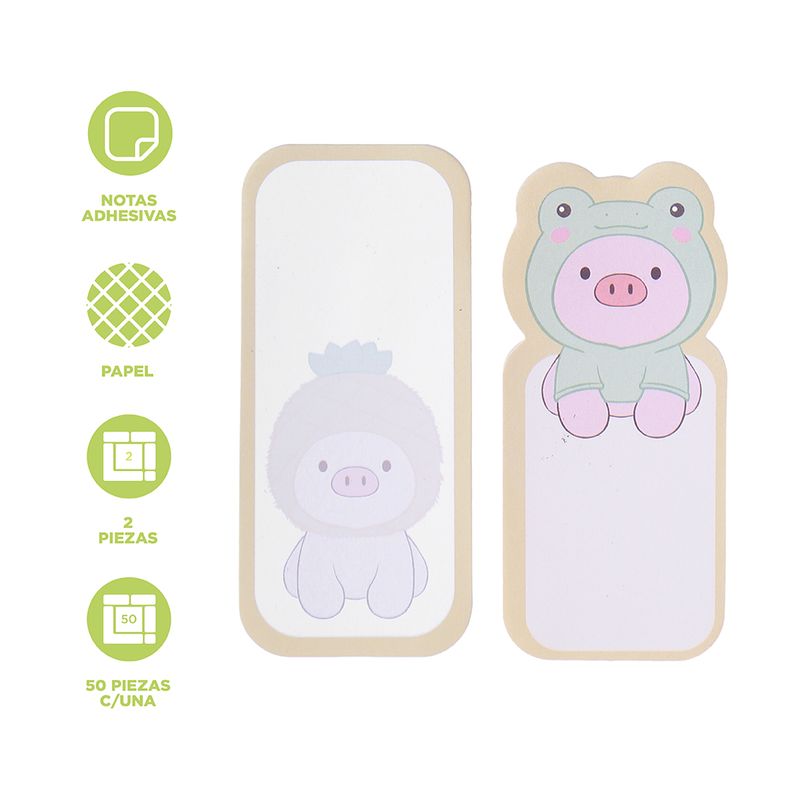 Post-it-cerdo-rana-serie-gigi-Miniso-3-26847
