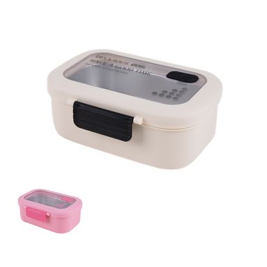 Taper caja bento de acero inoxidable con bloques de color colores mixtos -  Miniso