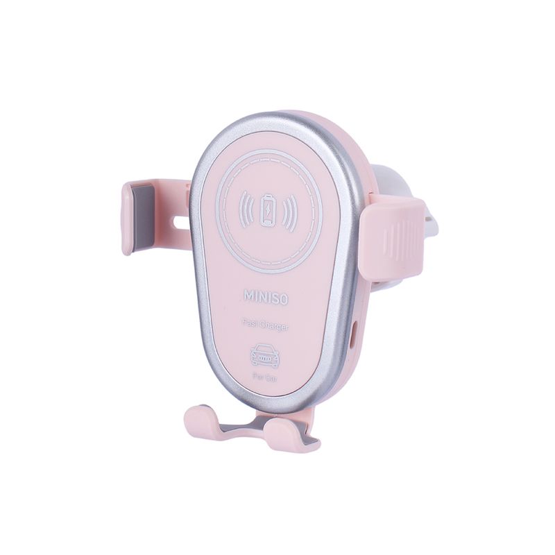 Soporte-de-coche-para-celular-con-cargador-rosa-Miniso-1-26439