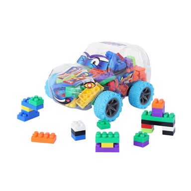 Bloques grandes e20138 l20138 coche deportivo azul serie miniso -  Miniso