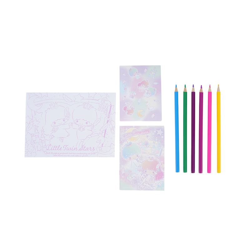 Libro-para-colorear-set-little-twin-stars-serie-sanrio-Sanrio-1-26606