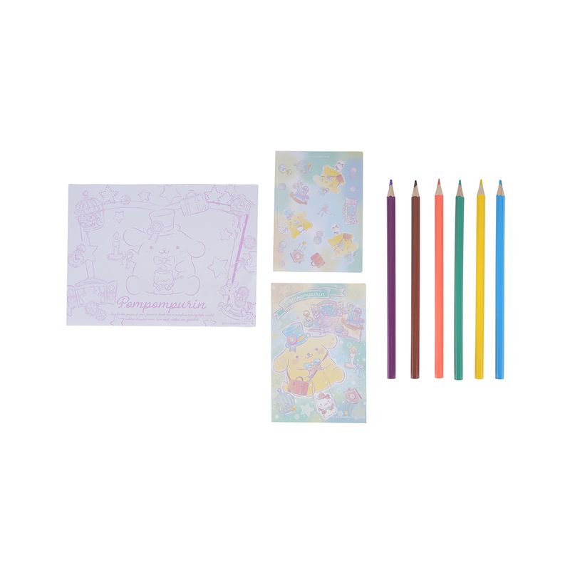 Libro-para-colorear-set-pompompurin-serie-sanrio-Sanrio-1-26607