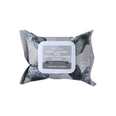 Toallitas limpiadoras faciales refrescantes charcoal -  Miniso