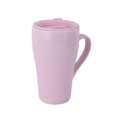Taza de cerámica de gran capacidad serie solid color 430 ml rosa -  Miniso