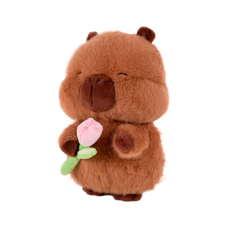 Peluche-con-flores-en-la-mano-serie-kapibala-Miniso-1-26835