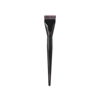 Brocha de base de maquillaje plana de hoja fina serie black gold -  Miniso