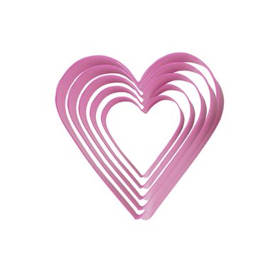 Cortador de galletas con forma de corazón de acero inoxidable cherry valentine collection 5 piezas -  Miniso