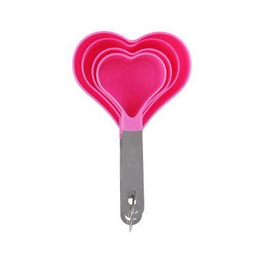 Cucharas medidoras en forma de corazon cherry valentine collection 4 piezas -  Miniso