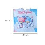 Toalla-infantil-con-capucha-para-ba-o-sanrio-little-twin-stars-55cm-x-55cm-azul-Sanrio-4-25915