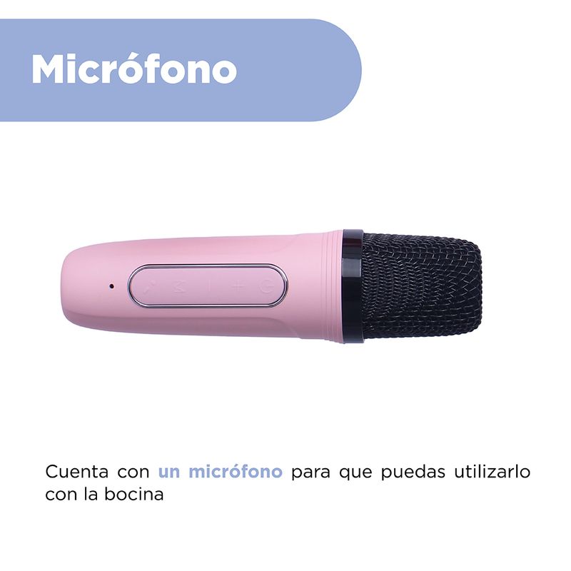 Parlante-inal-mbrico-y-micr-fono-de-hello-kitty-mod-a16-rosa-Sanrio-5-25747