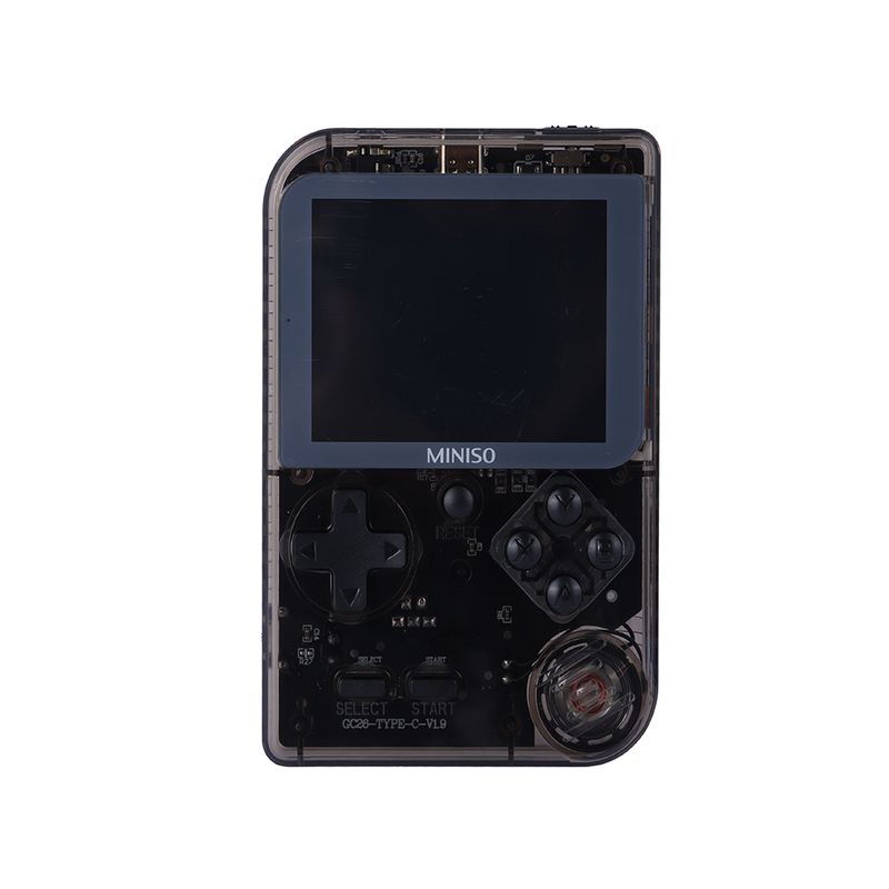 Consola-de-juegos-de-bolsillo-ice-brick-series-transparent-mod-gc26-negro-Miniso-1-25430