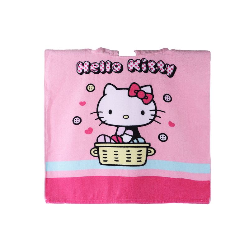 Toalla-infantil-con-capucha-para-ba-o-sanrio-hello-kitty-55cm-x-55cm-rosa-Sanrio-1-25917