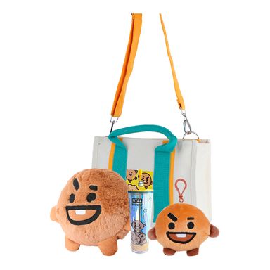 Pack Peluche Chimmy 28Cm + Bolso De Compras Con Cintas De Color Chimmy + Vaso De Plastico De Doble Pared Con sorbete 800 Ml Chimmy + Llavero 3D Chimmy