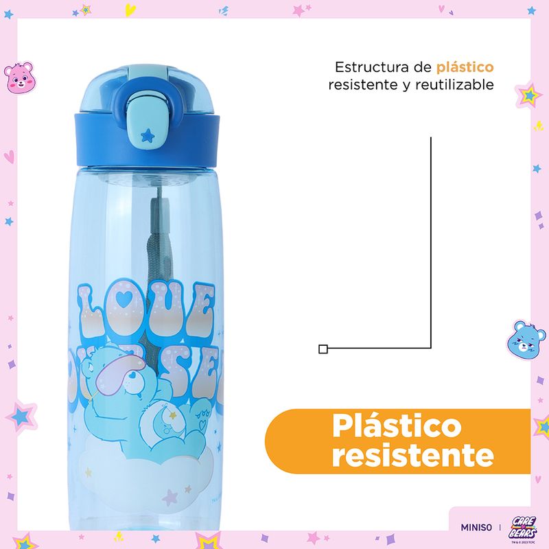 Tomatodo-de-pl-stico-con-tapa-abatible-y-correa-600ml-azul-serie-care-bears-Care-Bears-6-25437